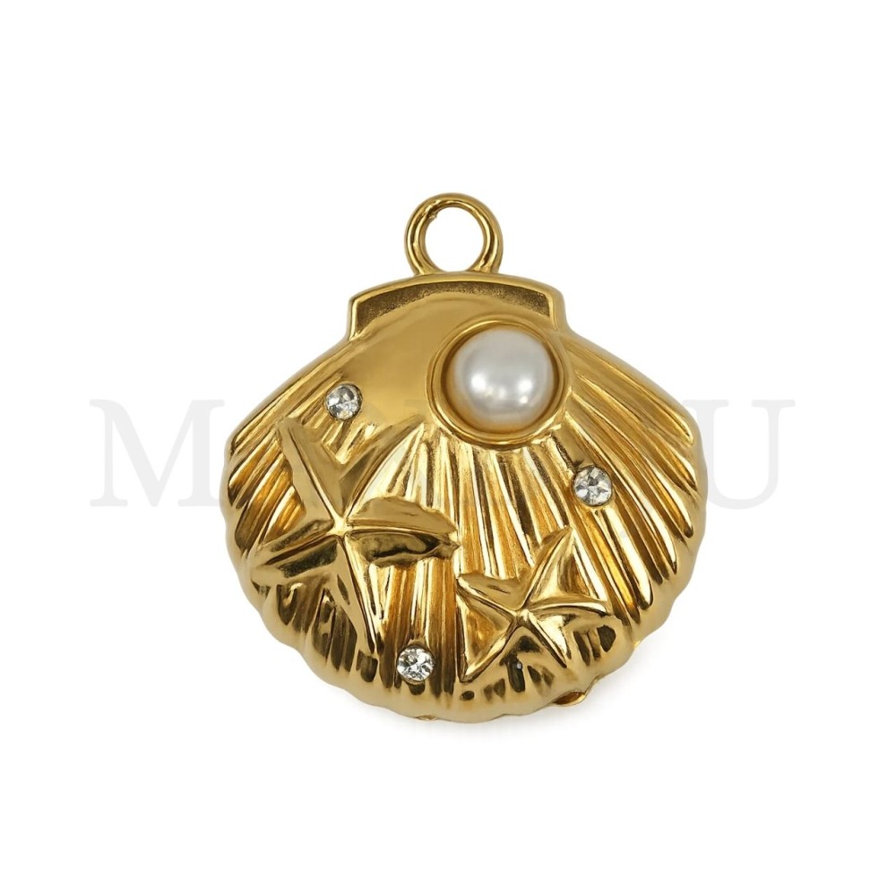 Stainless Steel Pendant 17x20mm