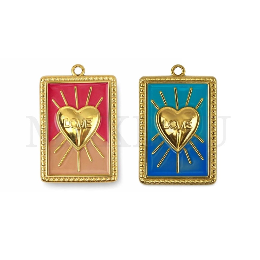 Stainless Steel Pendant 18x28mm