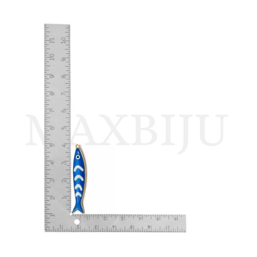 Stainless Steel Fish Pendant - 8x40mm