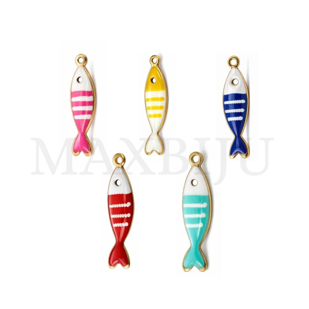 Stainless Steel Fish Pendant - 5x19mm