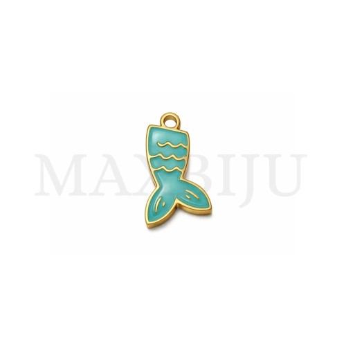 Stainless Steel Mermaid Tail Pendant - 9x16mm