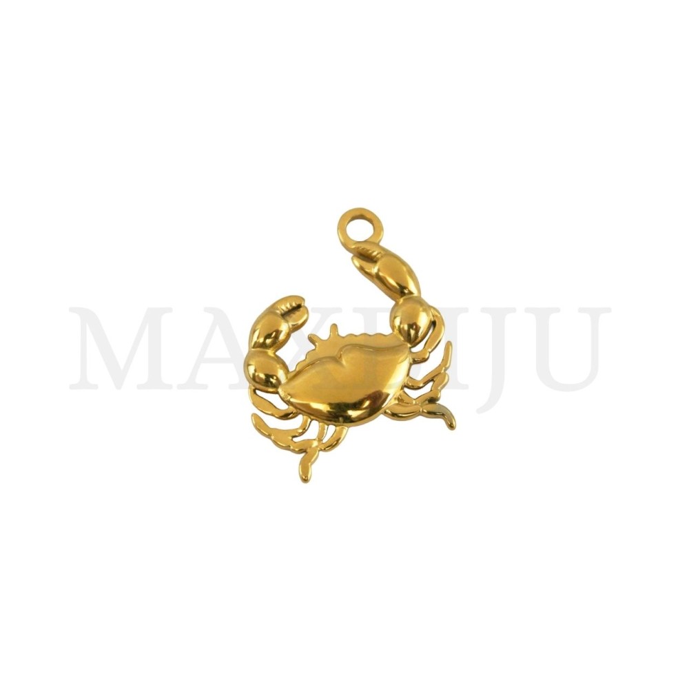 Stainless Steel Pendant - Crab 18x21mm