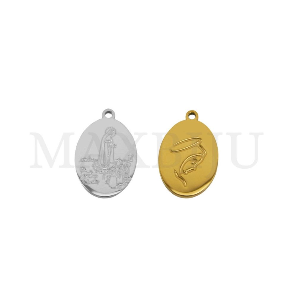 Stainless Steel Pendant – Virgin Mary 11x17mm.