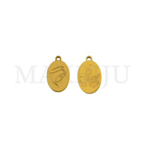 Stainless Steel Pendant – Virgin Mary 9x15mm.