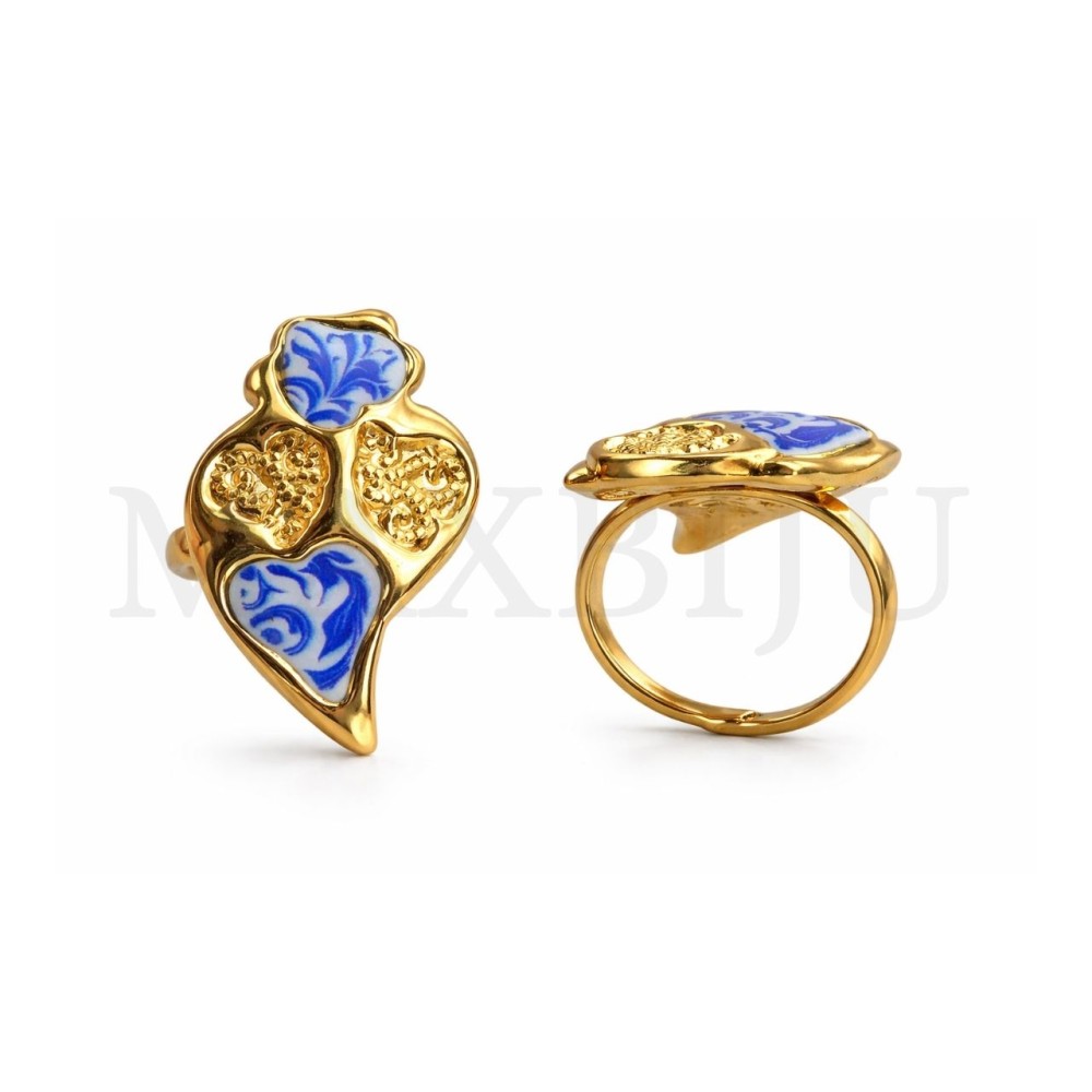 Stainles Steel Adjustable Ring - 22x34mm