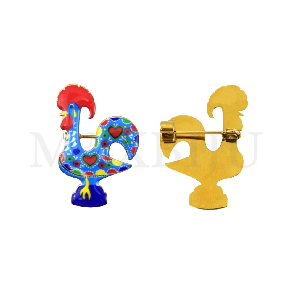 Stainless Steel Brooch – Barcelos Rooster 23x35cm.