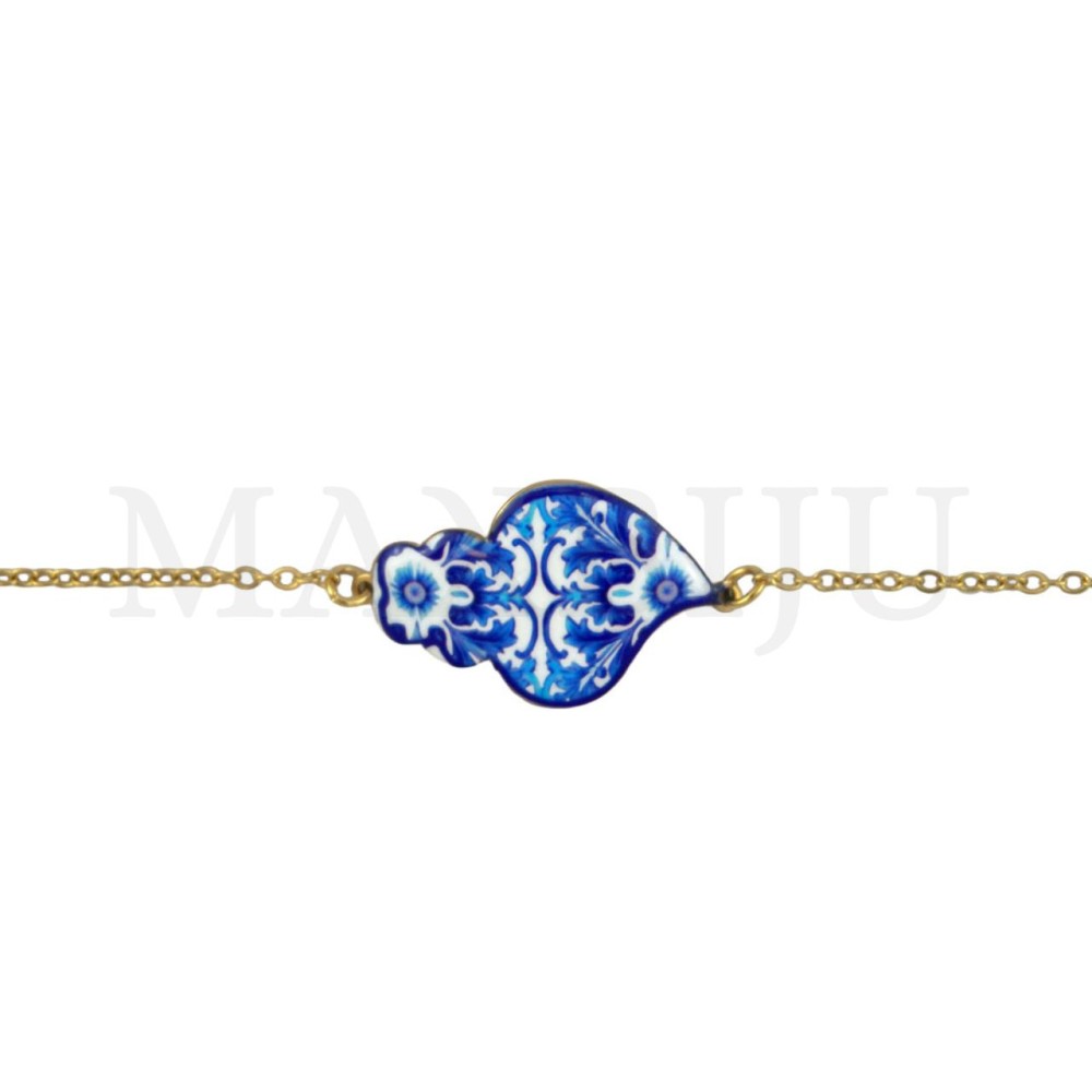 Stainless Steel Portuguese Bracelet - Viana Heart 20cm