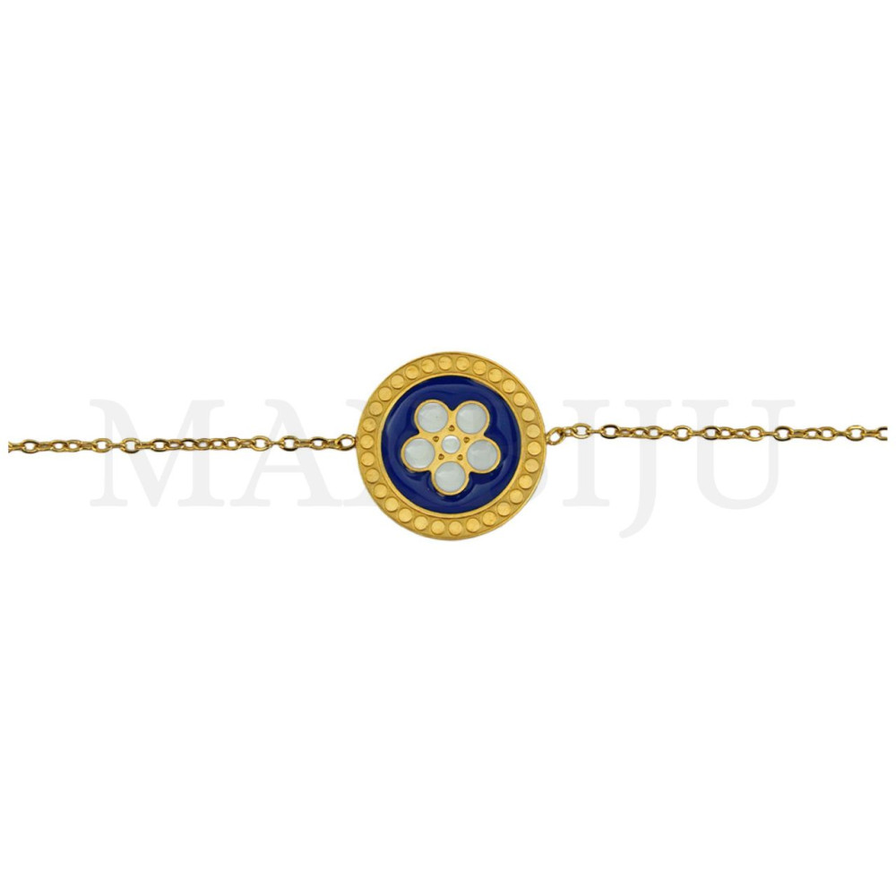 Stainless Steel Portuguese Bracelet - Viana Heart 20cm