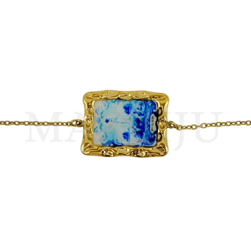 Portuguese Stainless Steel Bracelet – Our Lady, 20cm.