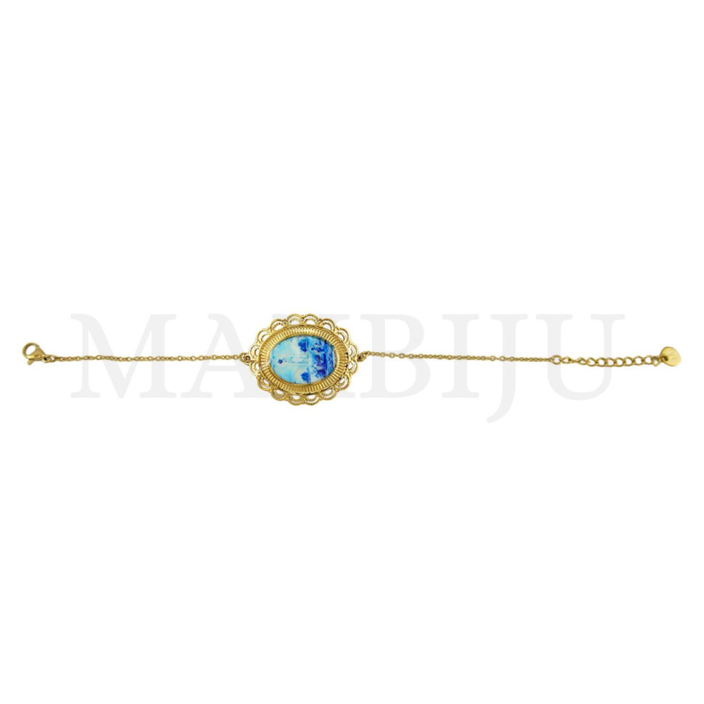 Portuguese Stainless Steel Bracelet – Our Lady, 20cm.
