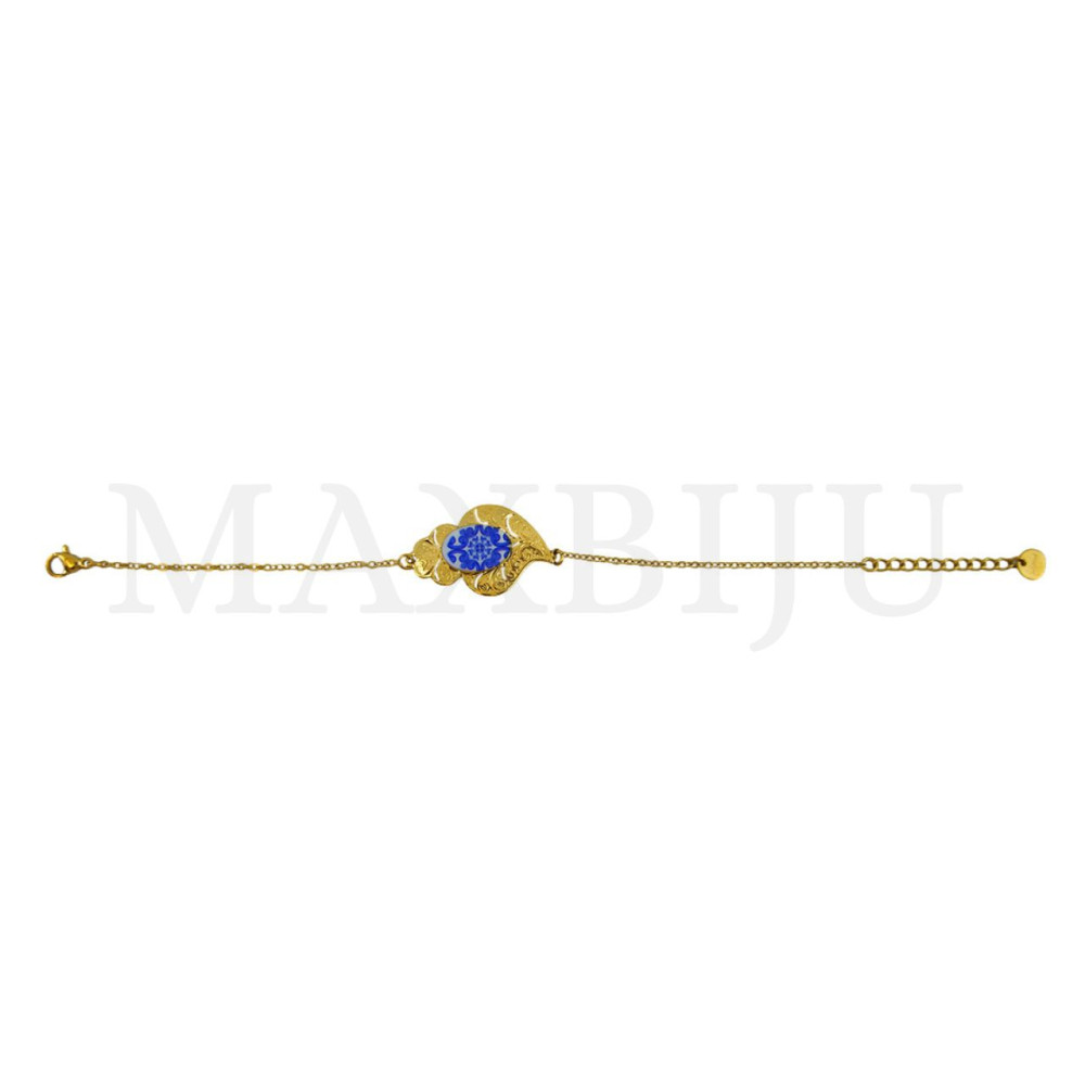 Viana Heart Stainless Steel Bracelet, 20cm. 