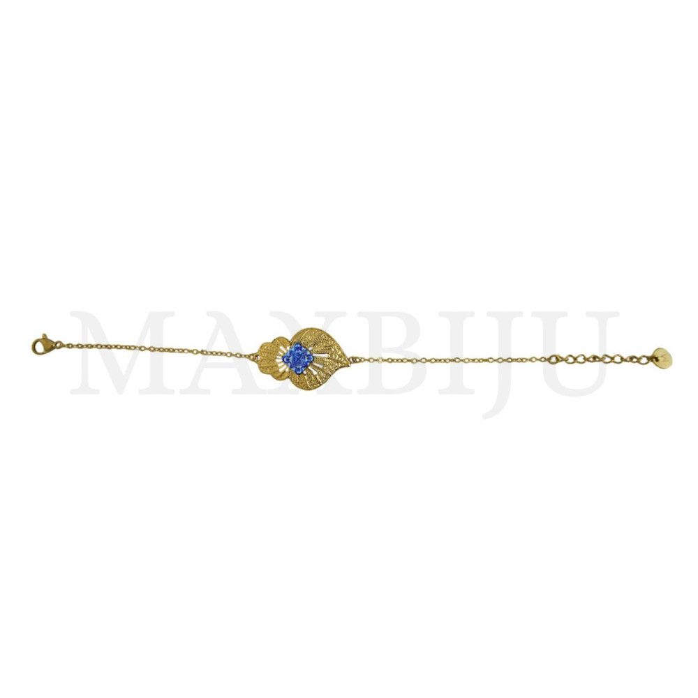 Viana Heart Stainless Steel Bracelet, 20cm. 