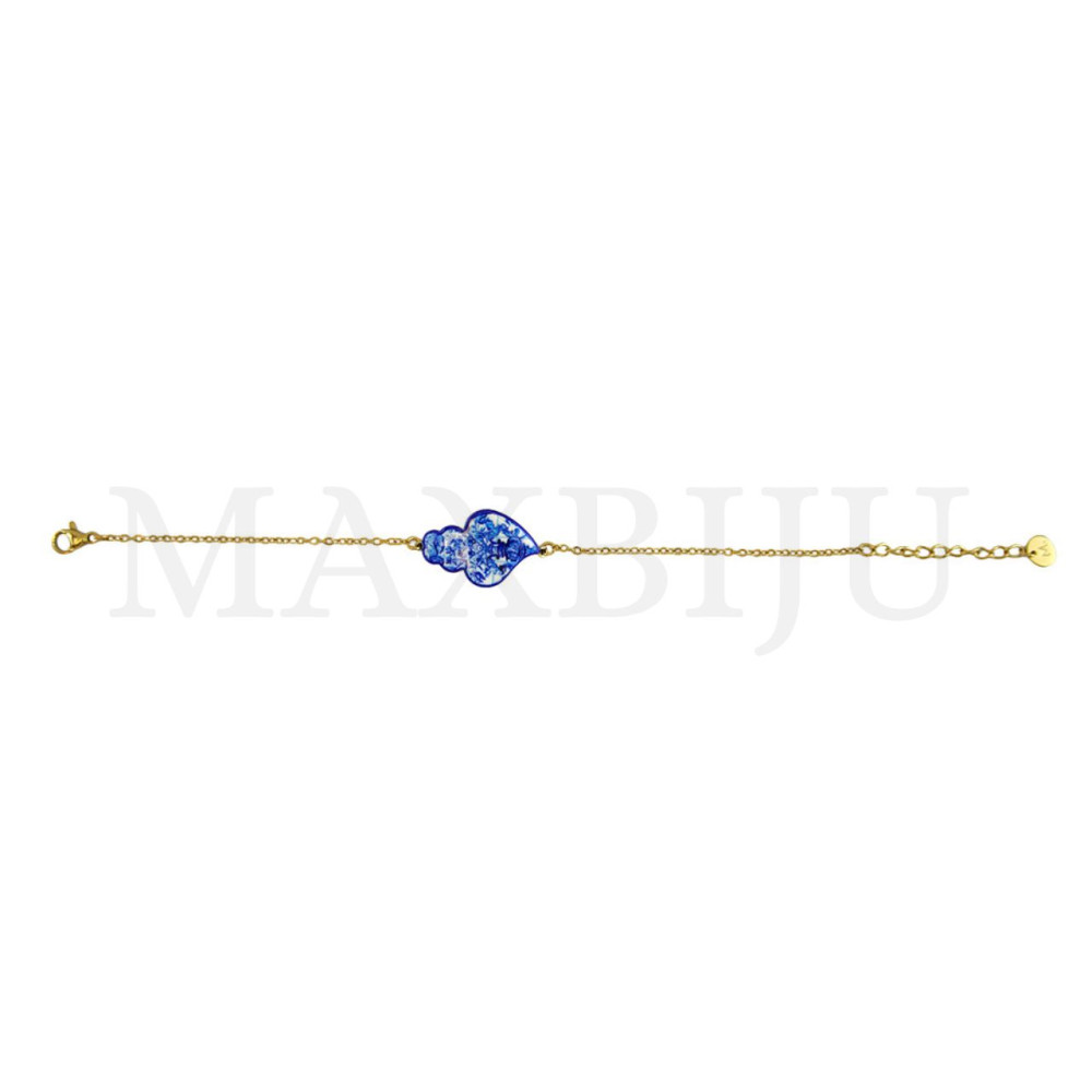 Viana Heart Stainless Steel Bracelet, 20cm. 