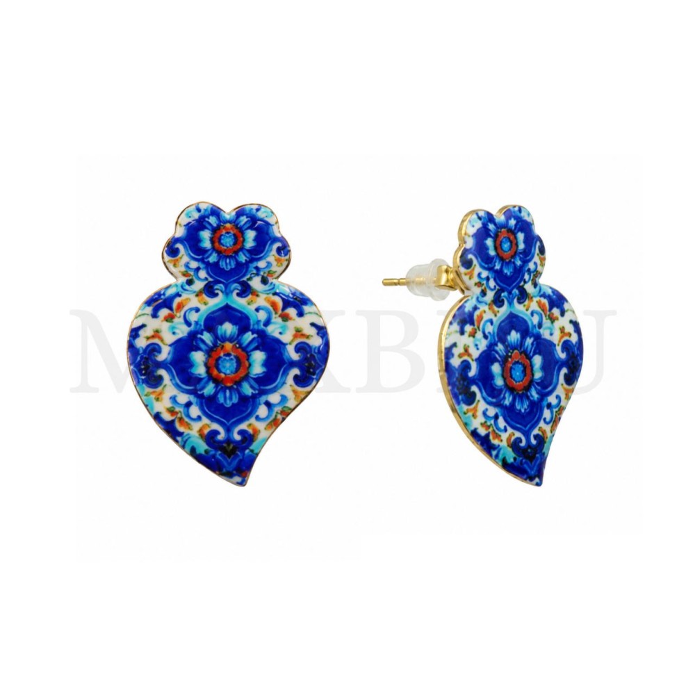 Viana Heart Stainless Steel Earring  18x25mm.