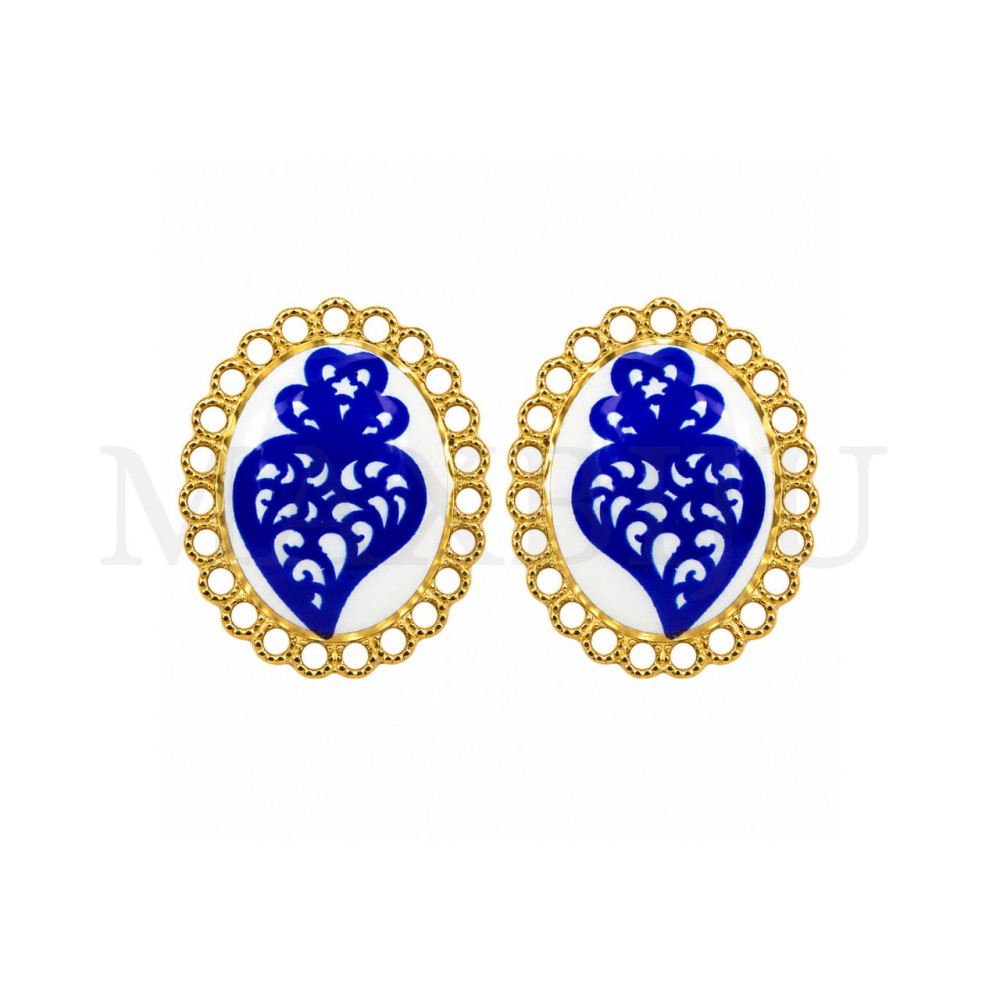Viana Heart Stainless Steel Earring  20x25mm.