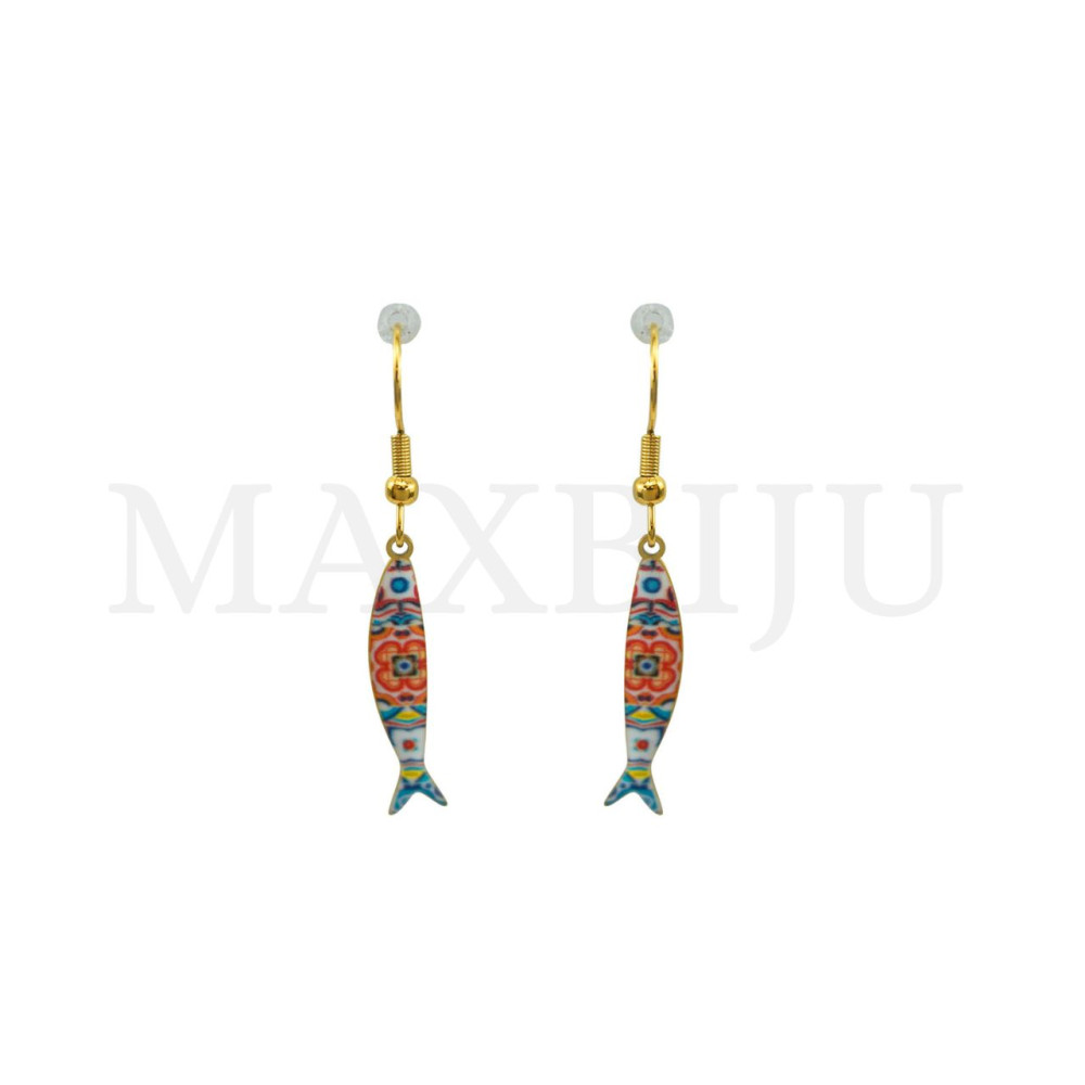 Portuguese Stainless Steel Earring – Fish 5x22mm.