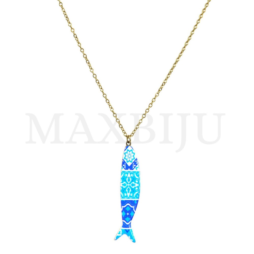 Stainless Steel Portuguese Necklace - Fish (45cm)