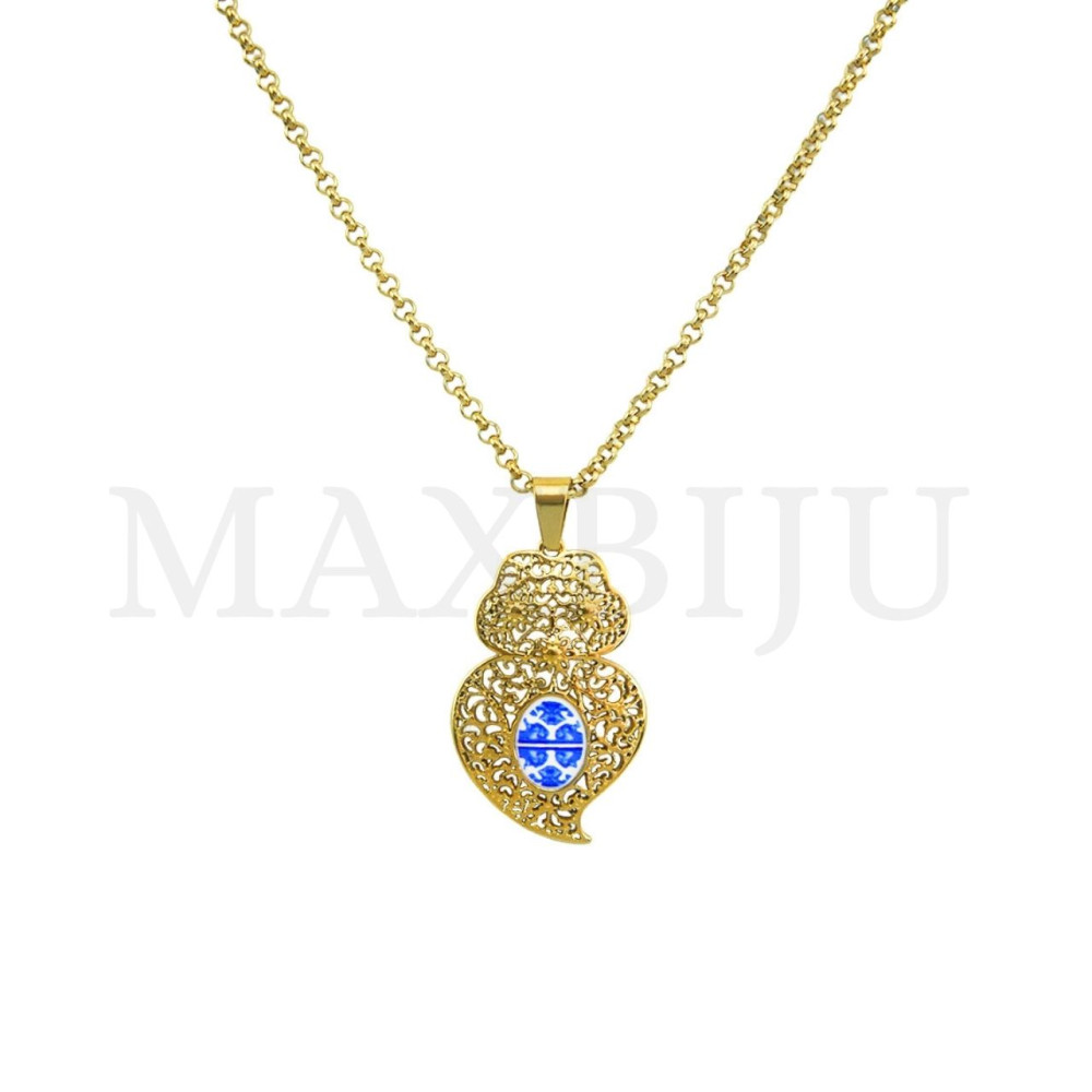 Viana Heart Stainless Steel Necklace  45cm.