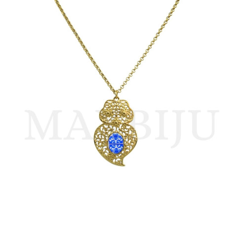 Viana Heart Stainless Steel Necklace  45cm.