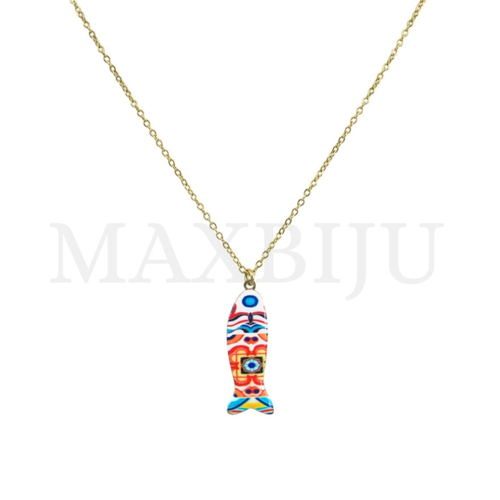 Portuguese Fish Stainless Steel Necklace 45cm.