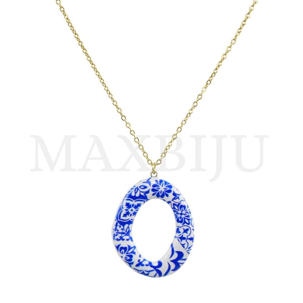 Portuguese-style stainless steel necklace 45cm.