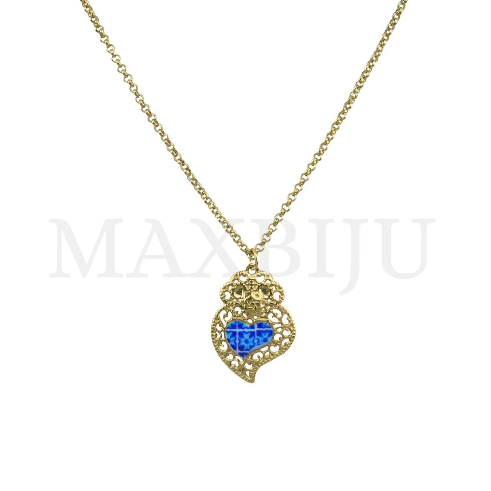 Viana Heart Stainless Steel Necklace  45cm.