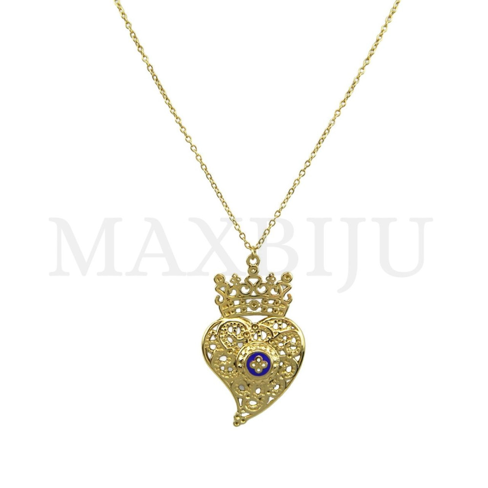 Viana Heart Stainless Steel Necklace  45cm.