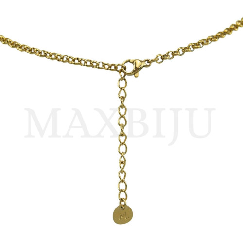 Viana Heart Stainless Steel Necklace  45cm.