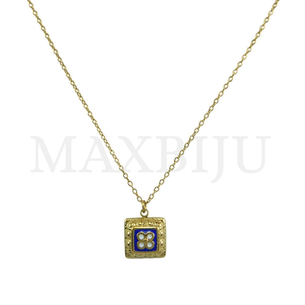 Portuguese-style stainless steel necklace 45cm.