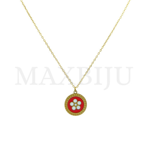 Portuguese-style stainless steel necklace 45cm.