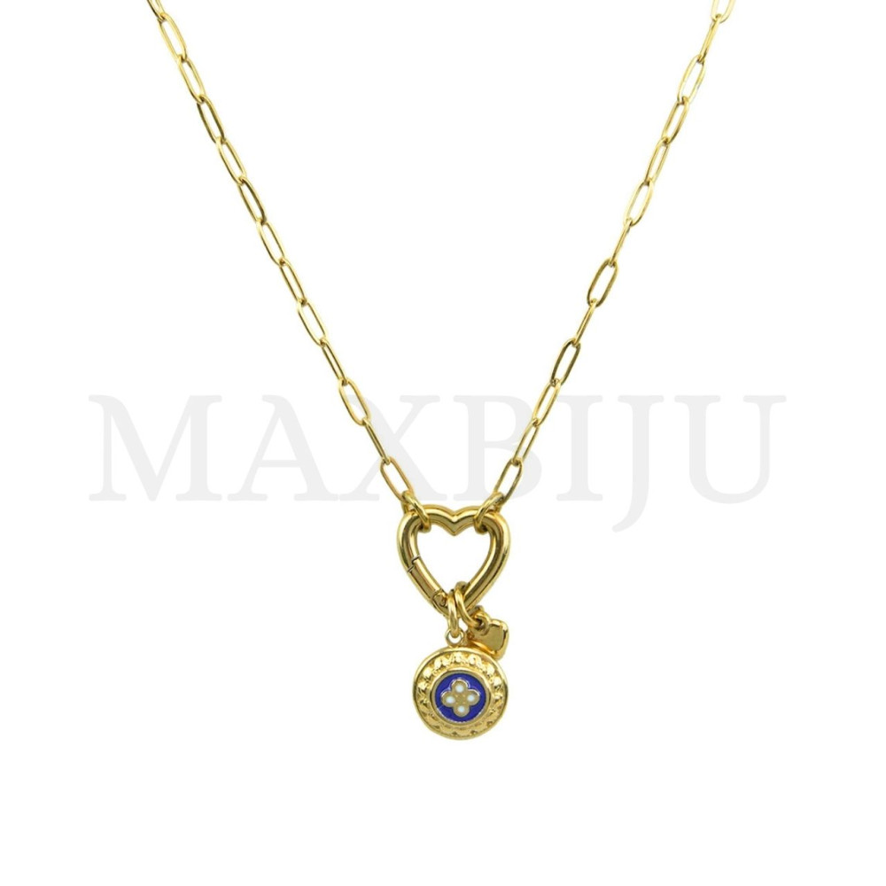 Portuguese-style stainless steel necklace 45cm.