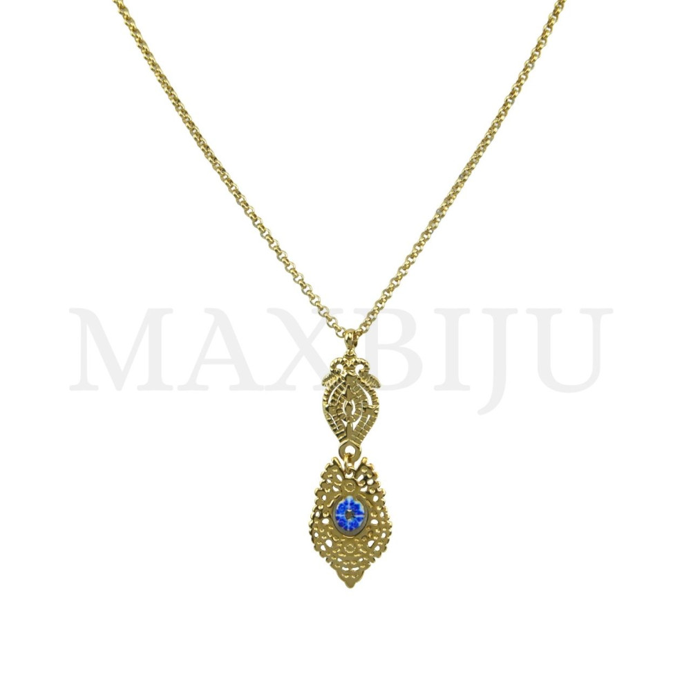 Portuguese-style stainless steel necklace 45cm.
