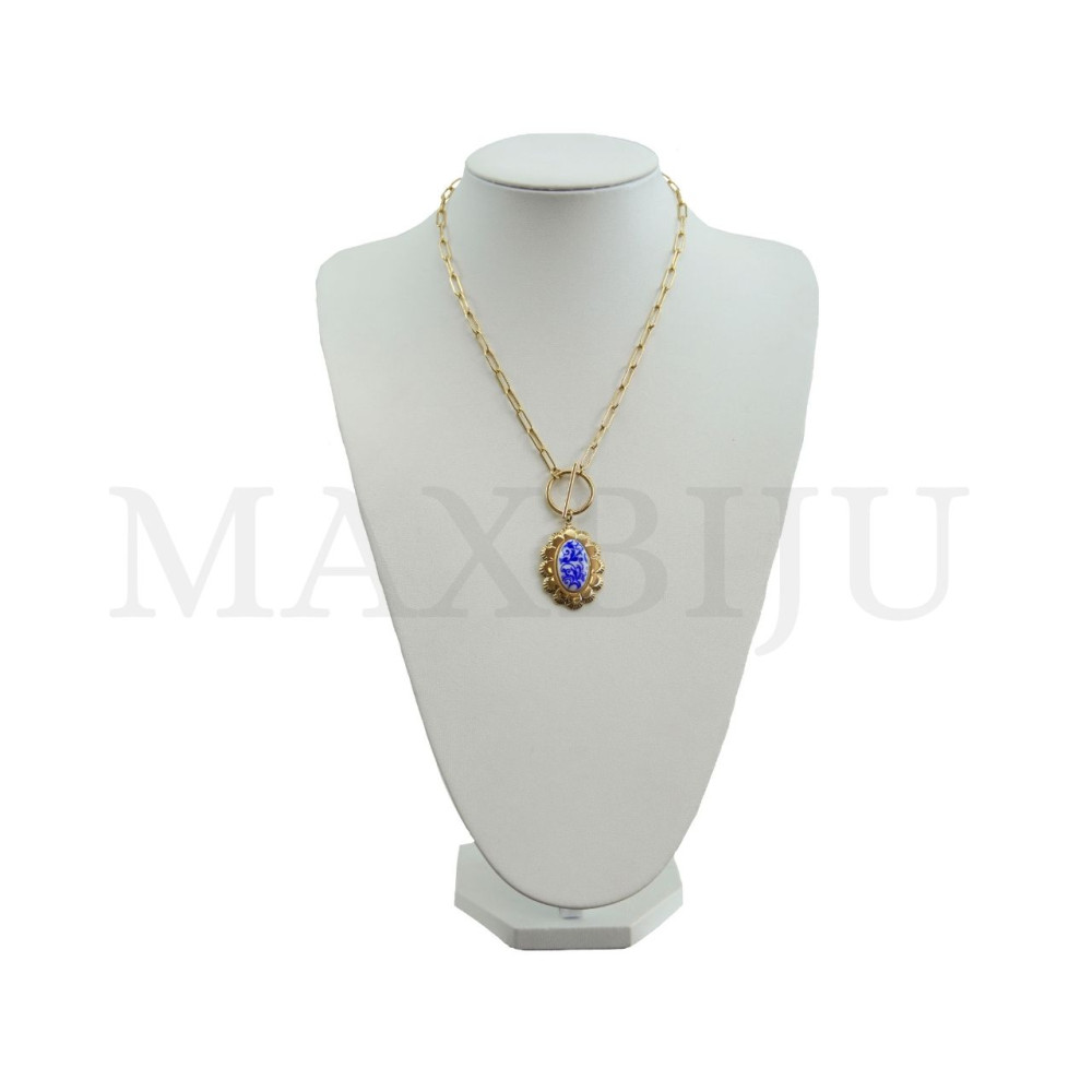 Portuguese-style stainless steel necklace 45cm.
