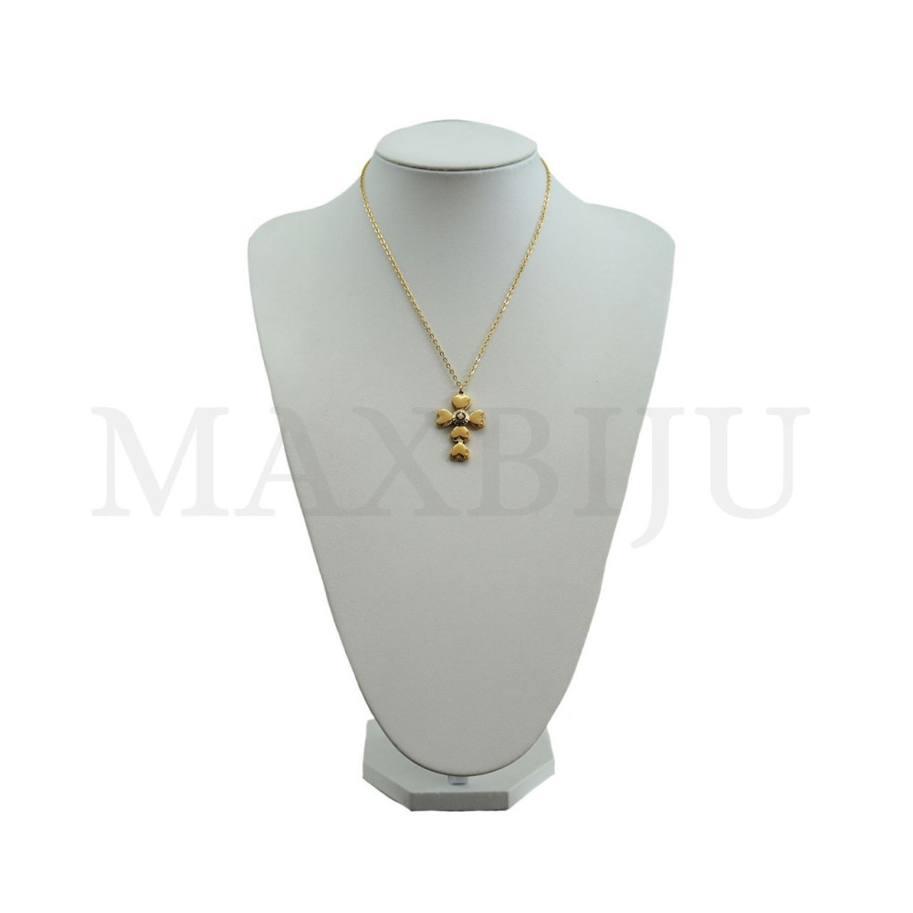 Portuguese Stainless Steel Necklace – Cross, 45cm 