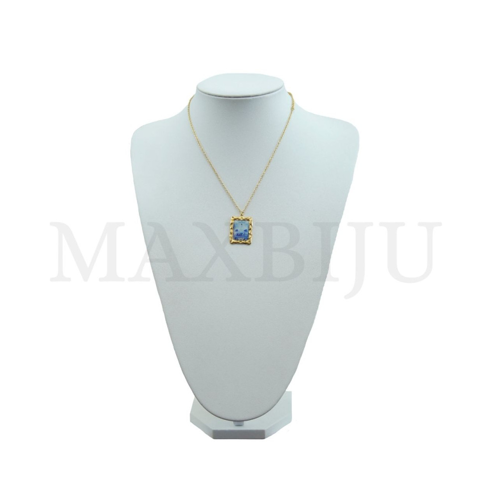 Colar de Aço Inox Português - Nossa Senhora 45cm 