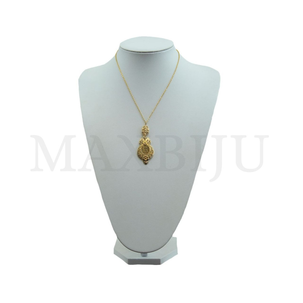 Portuguese-style stainless steel necklace 45cm.