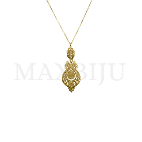 Portuguese-style stainless steel necklace 45cm.