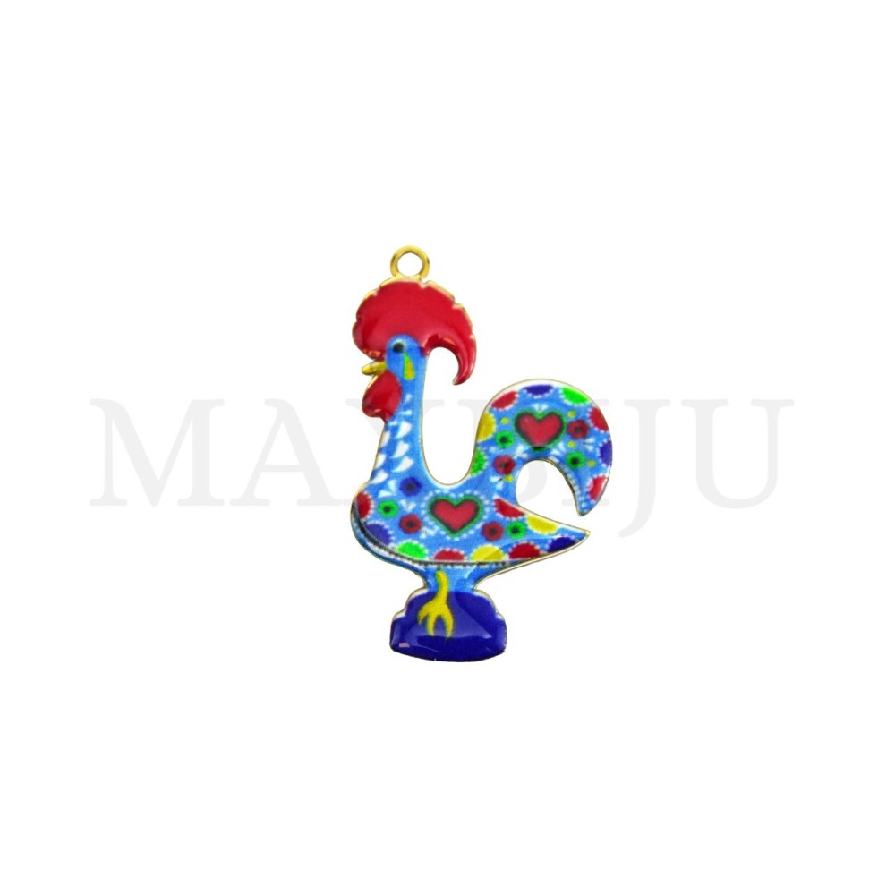 Stainless Steel Pendant - Barcelos Rooster 17x28mm