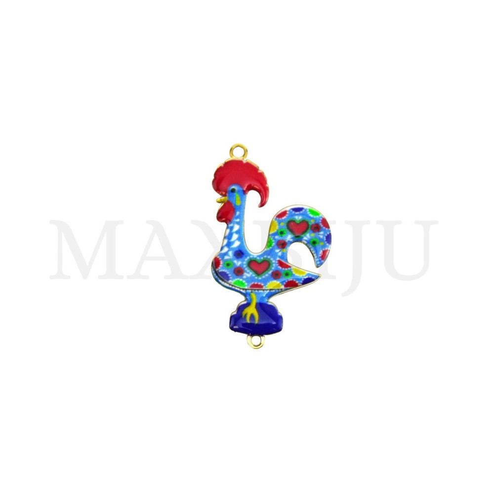 Stainless Steel Spacer -Barcelos Rooster 17x29mm