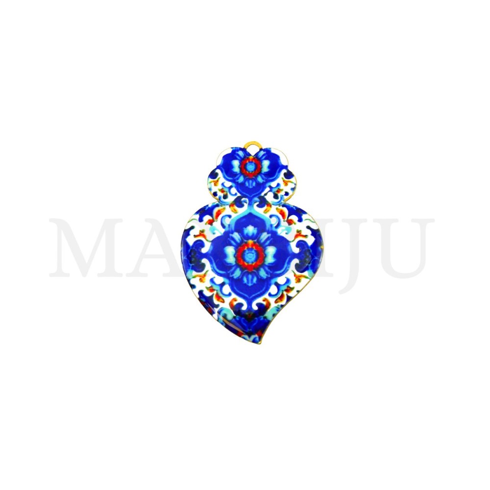 Stainless Steel Pendant - Viana Heart 25x36mm