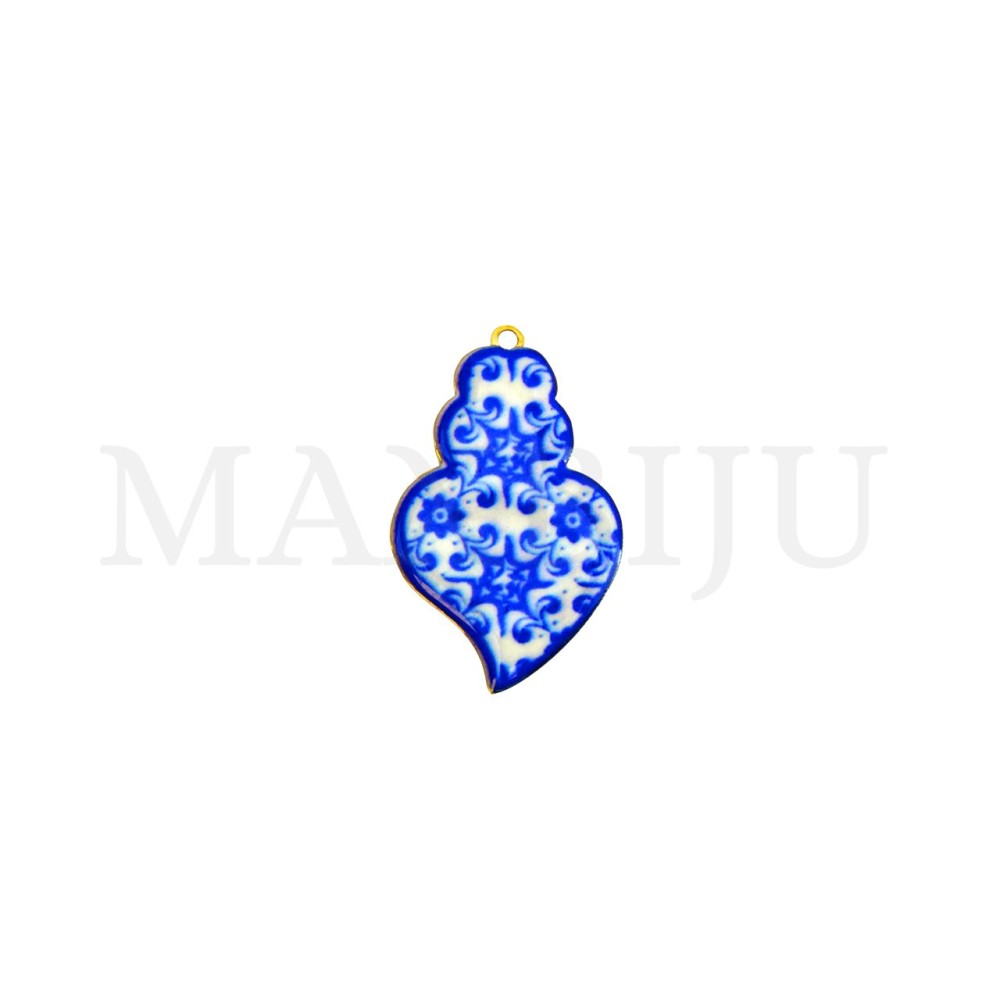 Stainless Steel Pendant - Viana Heart 17x26mm