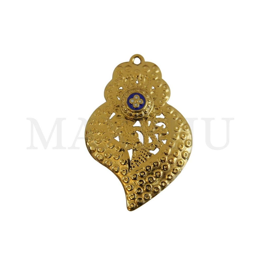 Stainless Steel Pendant - Viana Heart 25x37mm