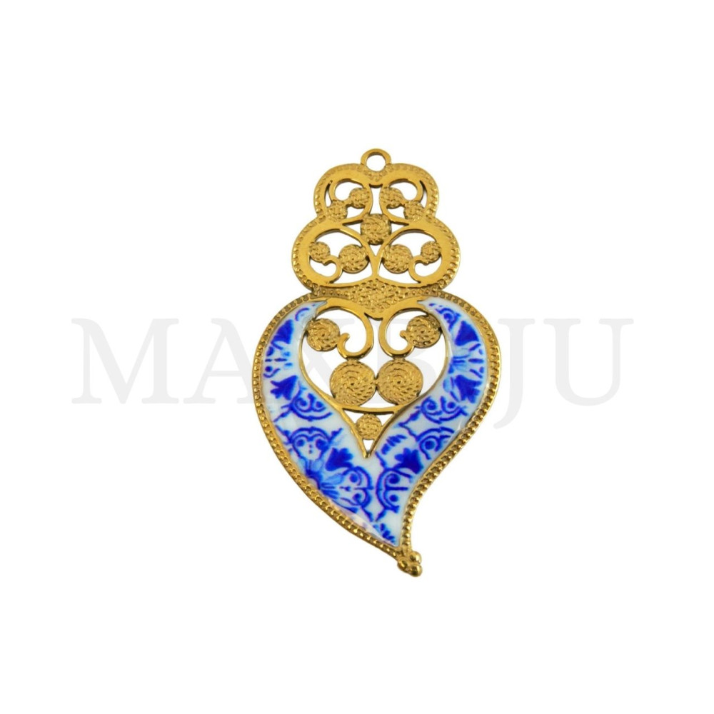 Stainless Steel Pendant - Viana Heart 21x32mm