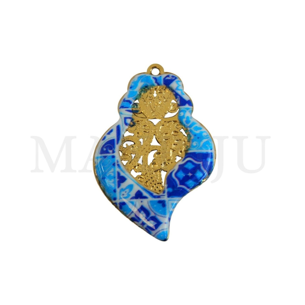 Stainless Steel Pendant - Viana Heart 25x33mm