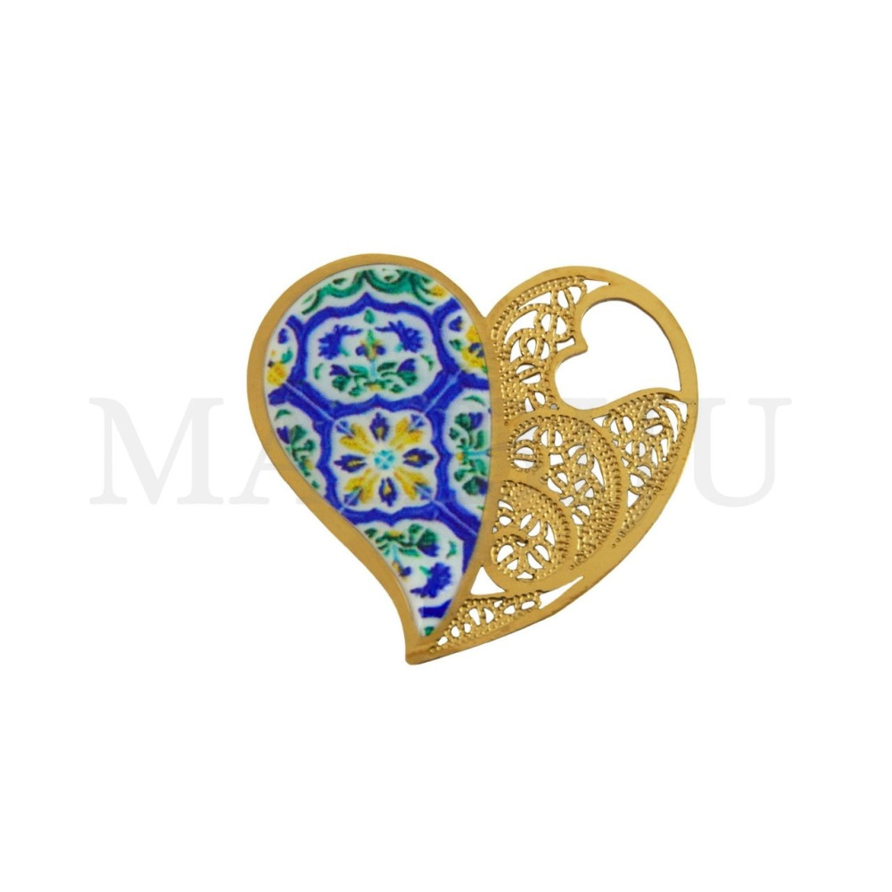 Portuguese Stainless Steel Pendant, 37x35mm