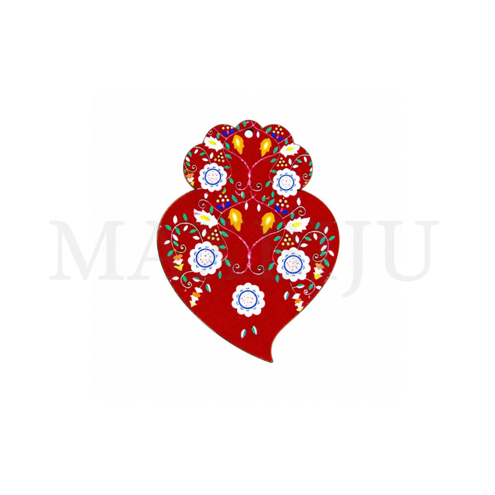 Wooden Pieces - Viana Heart 34x45mm.