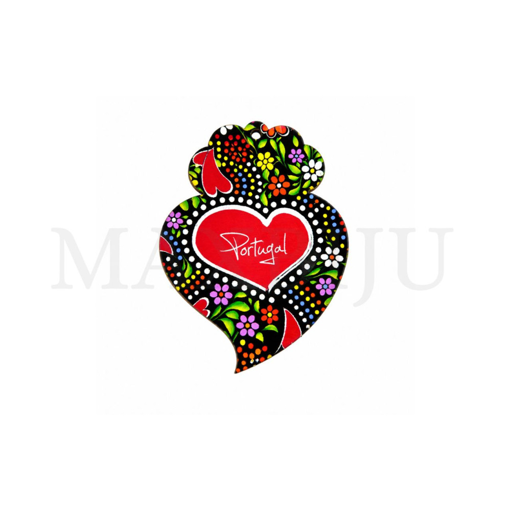 Wooden Pieces - Viana Heart 34x45mm.