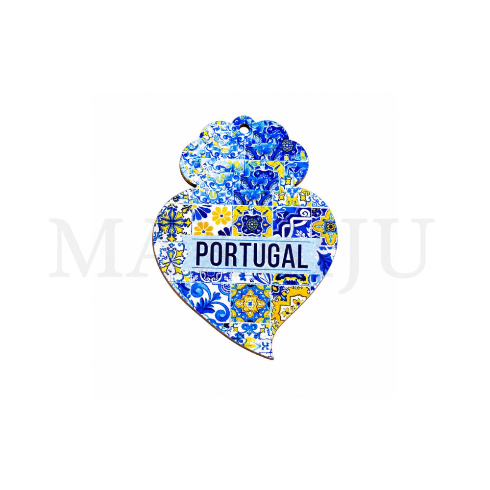 Wooden Pieces - Viana Heart 34x45mm.