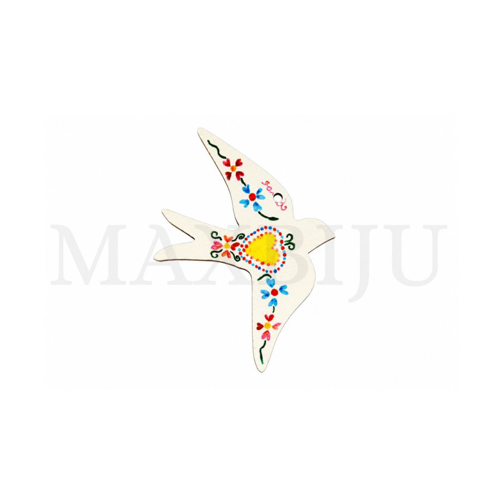 Wooden Pieces - Bird 49x35mm.