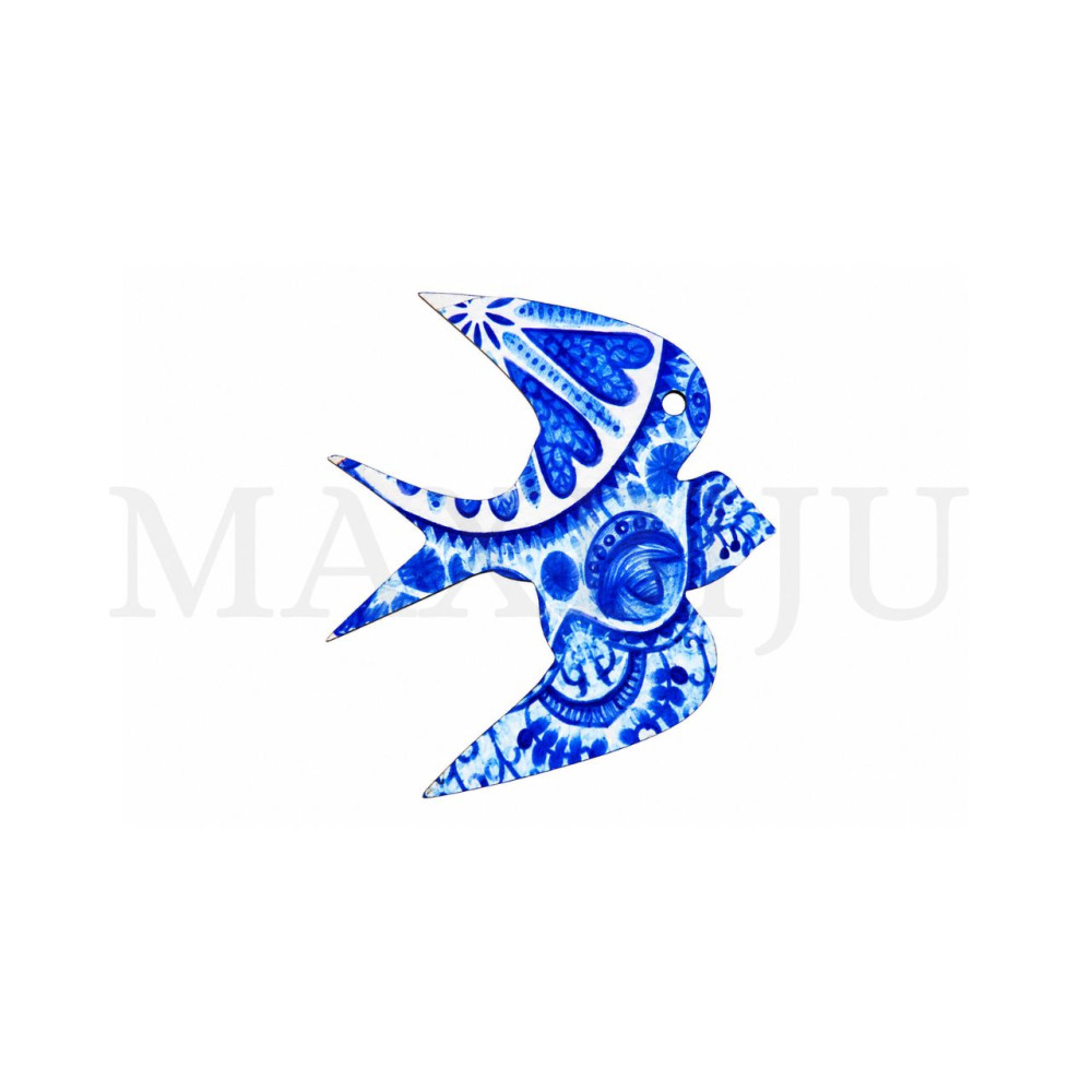 Wooden Pieces - Bird 48x35mm.